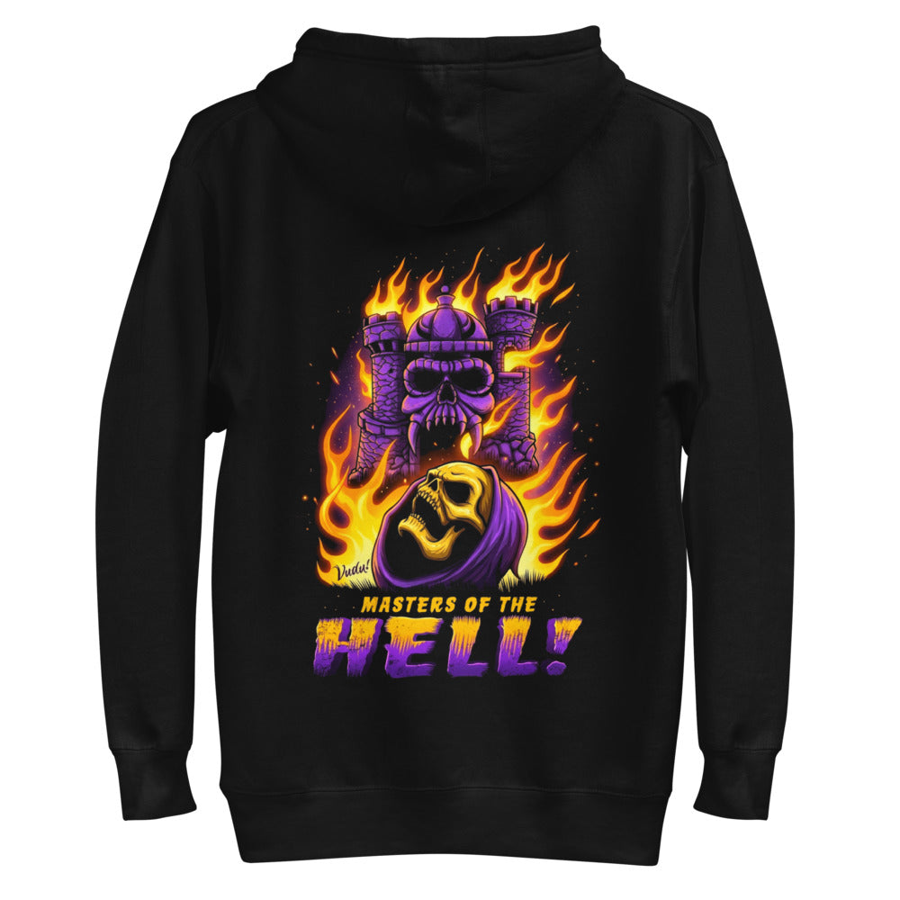 Hoodie Skeletor Castle Grayskull Flames - Plano