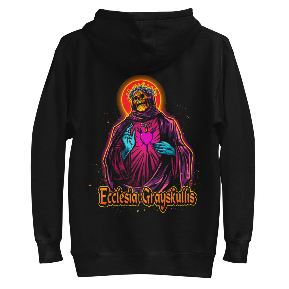 Hoodie Skeletor Ecclesia Grayskullis Pink Heart - Plano