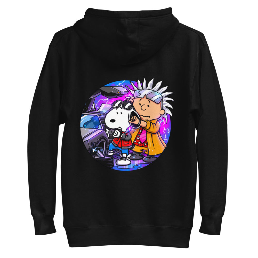 Hoodie Snoopy Marty Charlie Brown Doc DeLorean - Plano