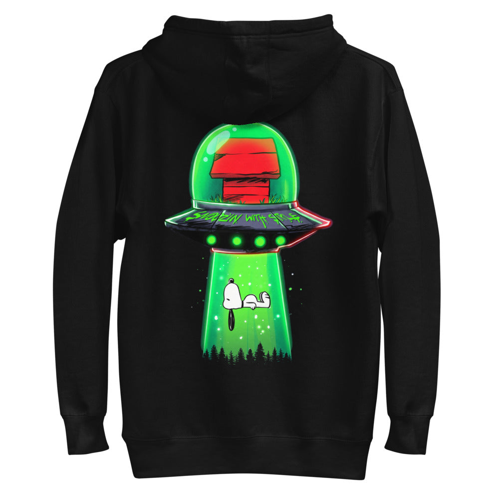 Hoodie Snoopy UFO Snoozin With Style - Plano