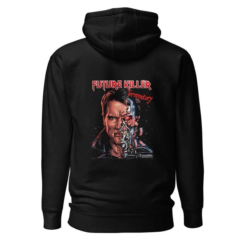 Hoodie Terminator Half Face Heavy Metal - Espalda