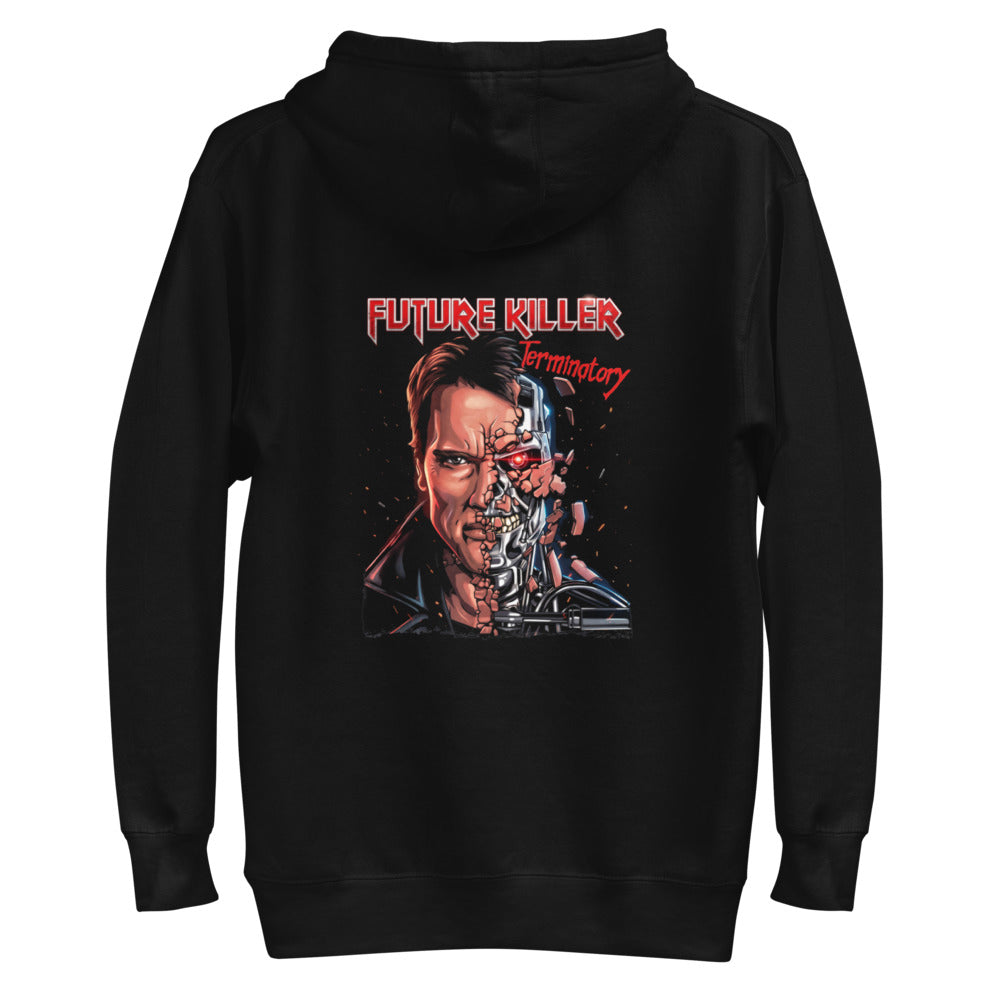 Hoodie Terminator Half Face Heavy Metal - Plano