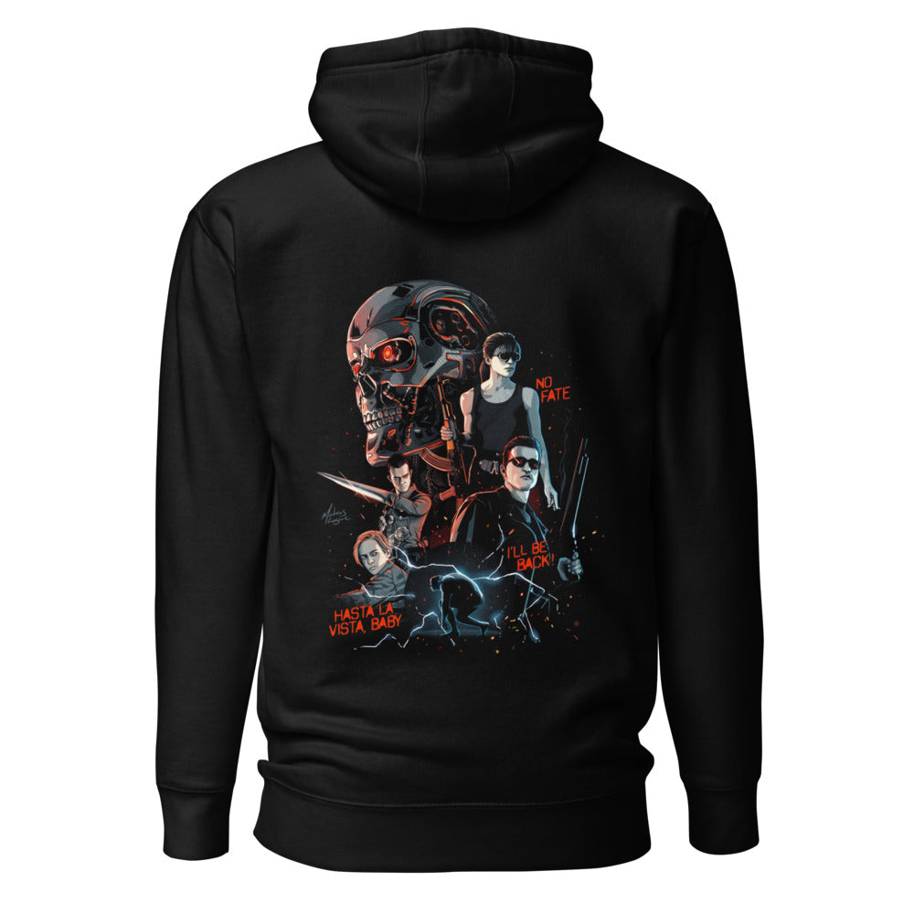 Hoodie Terminator No Fate Hasta La Vista - Espalda
