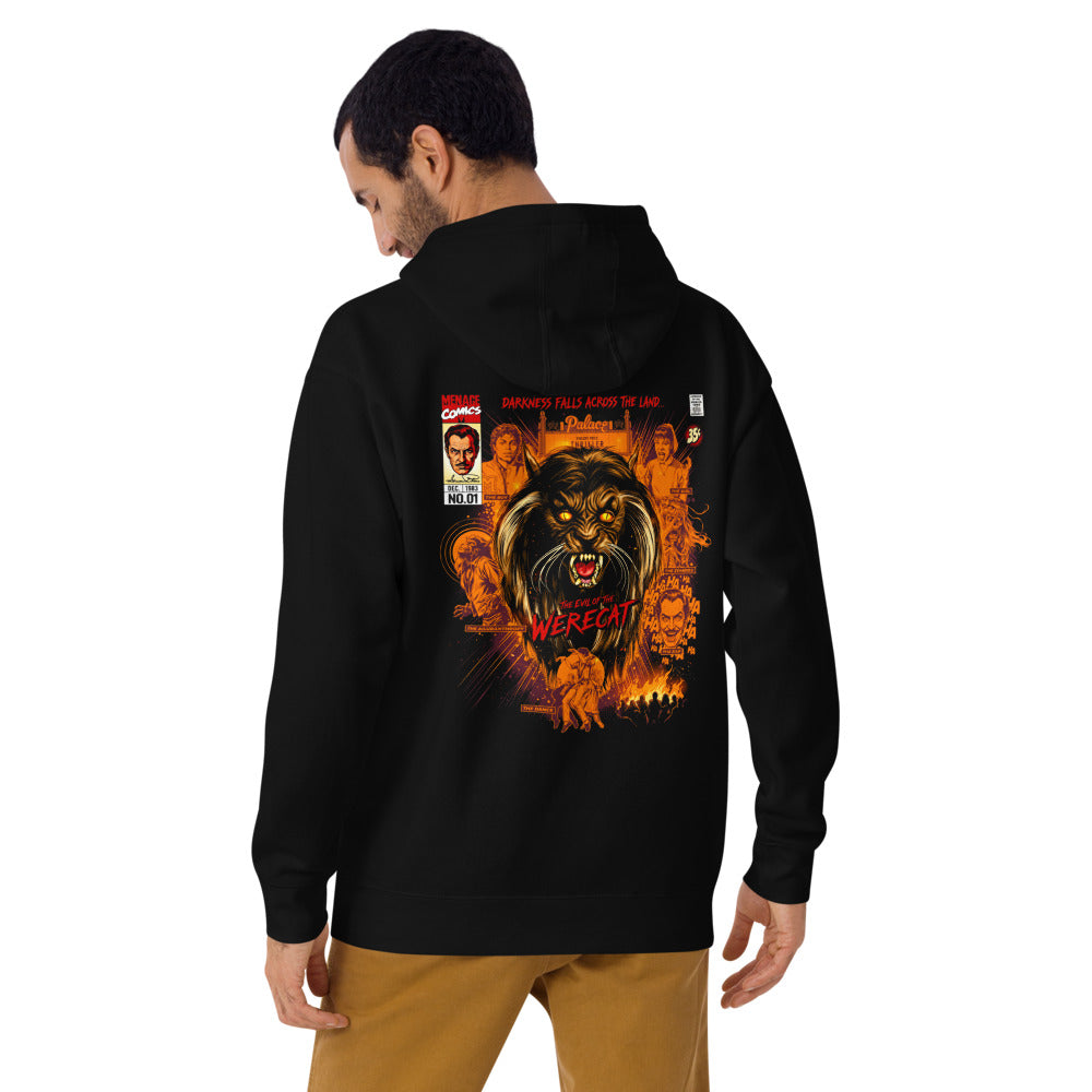 Hoodie Thriller The Evil Of The Werecat - Modelo masculino espalda 2