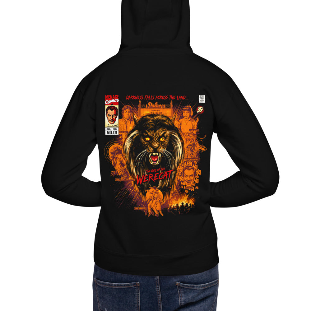 Hoodie Thriller The Evil Of The Werecat - Modelo masculino espalda