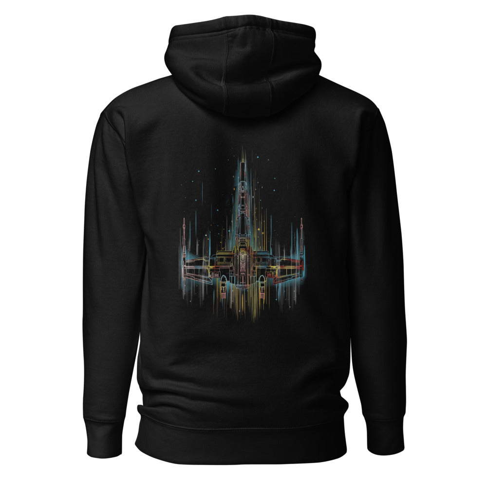 Hoodie Xwing and Stars - Espalda