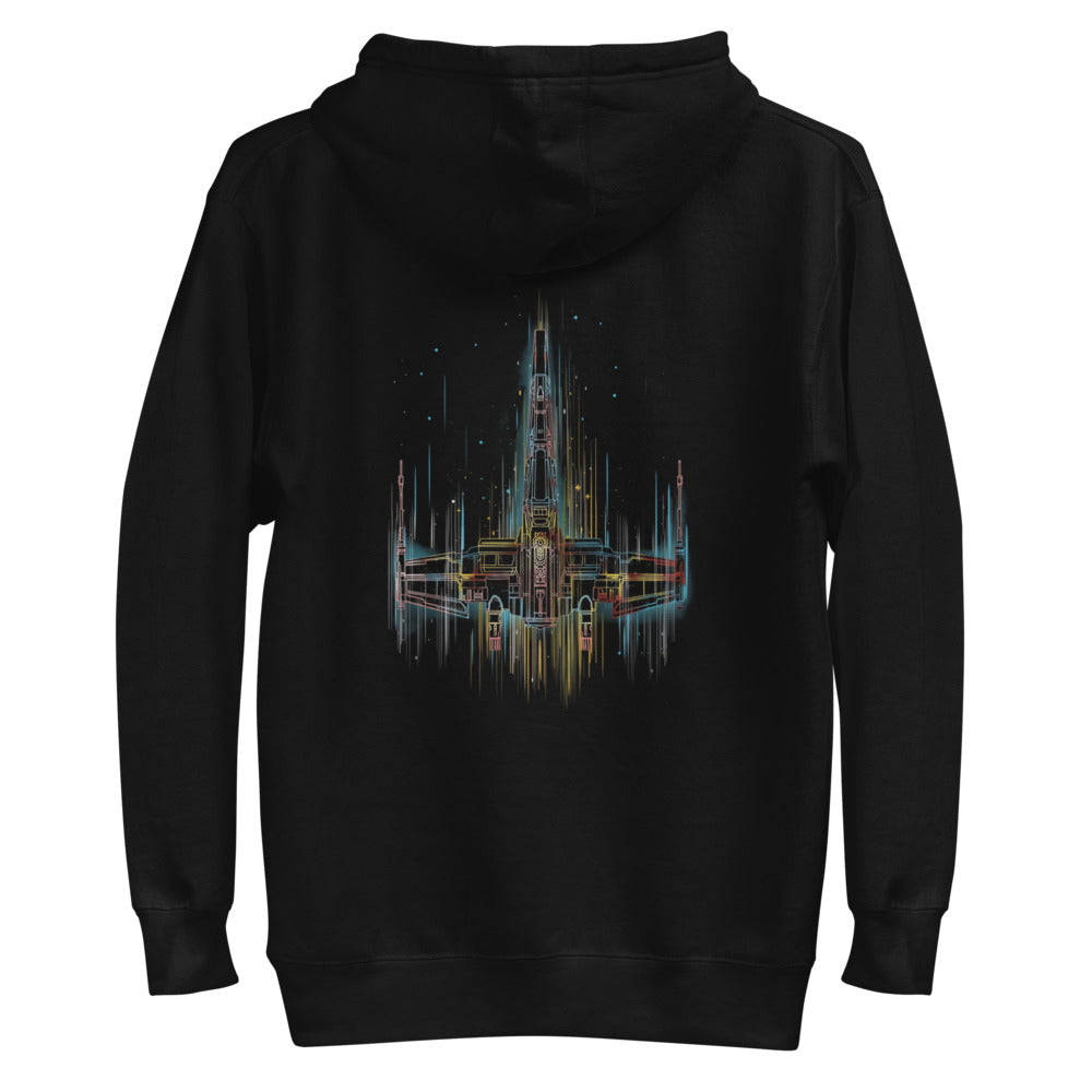 Hoodie Xwing and Stars - Plano