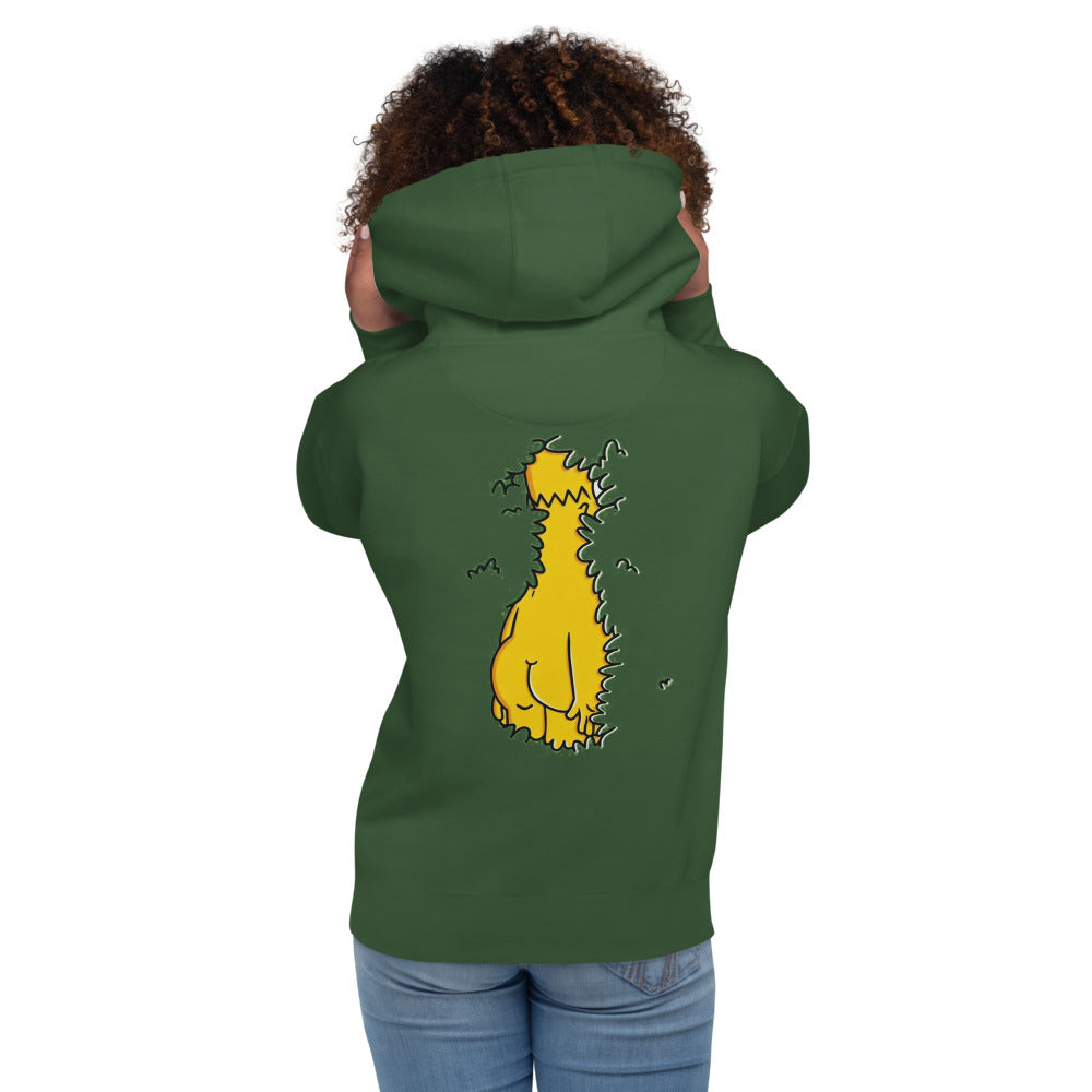 Hoodie Noo Homero - Modelo femenina espalda