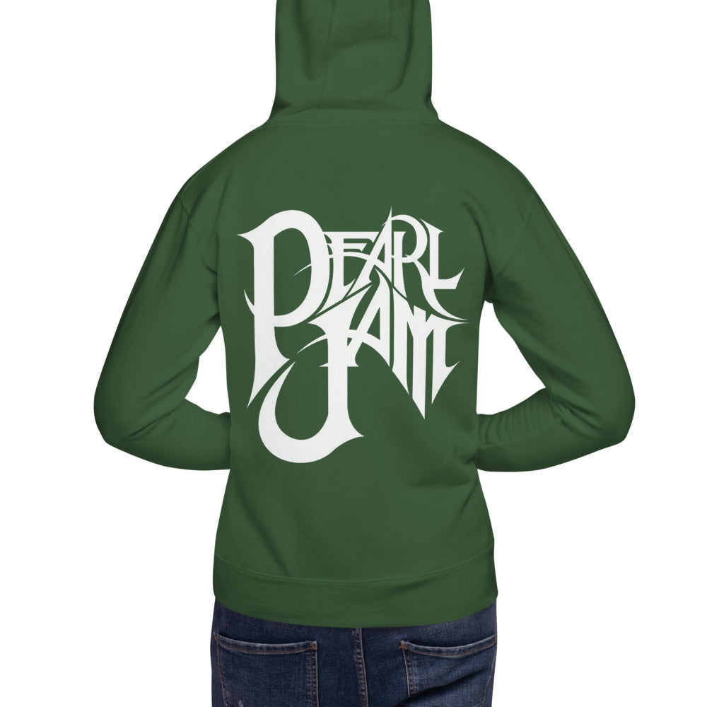 Hoodie Pearl Jam Rock band - Modelo masculino espalda