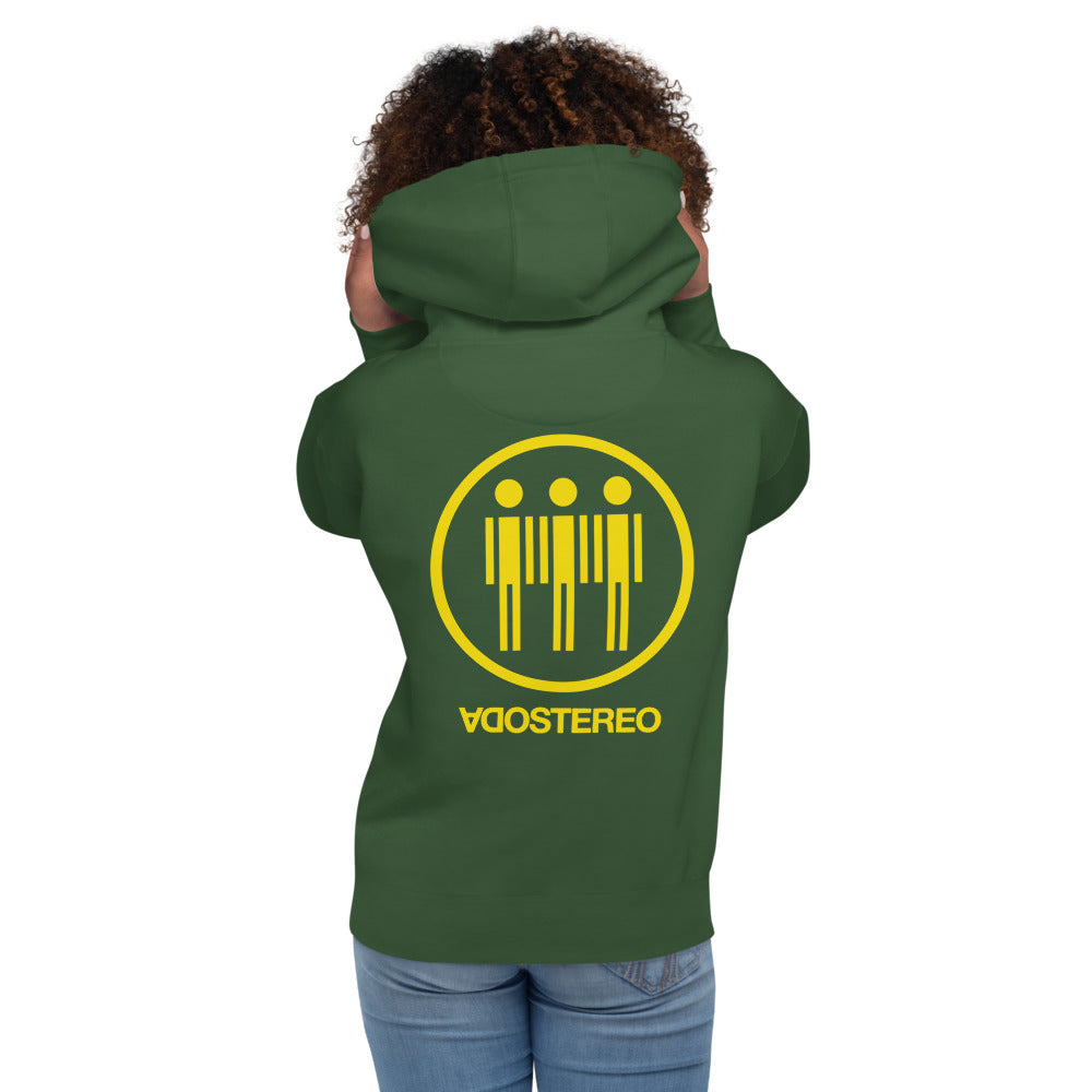 Hoodie Soda Stereo - Modelo femenina espalda