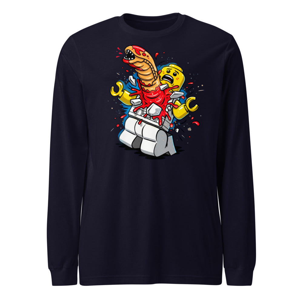 Manga larga Alien Brick Astronaut Surprise - Frente