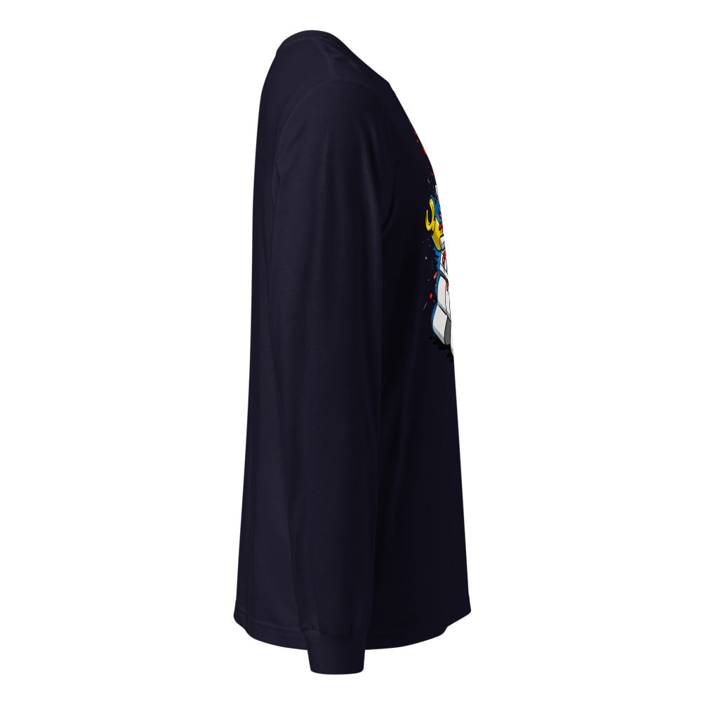 Manga larga Alien Brick Astronaut Surprise - Lateral fantasma