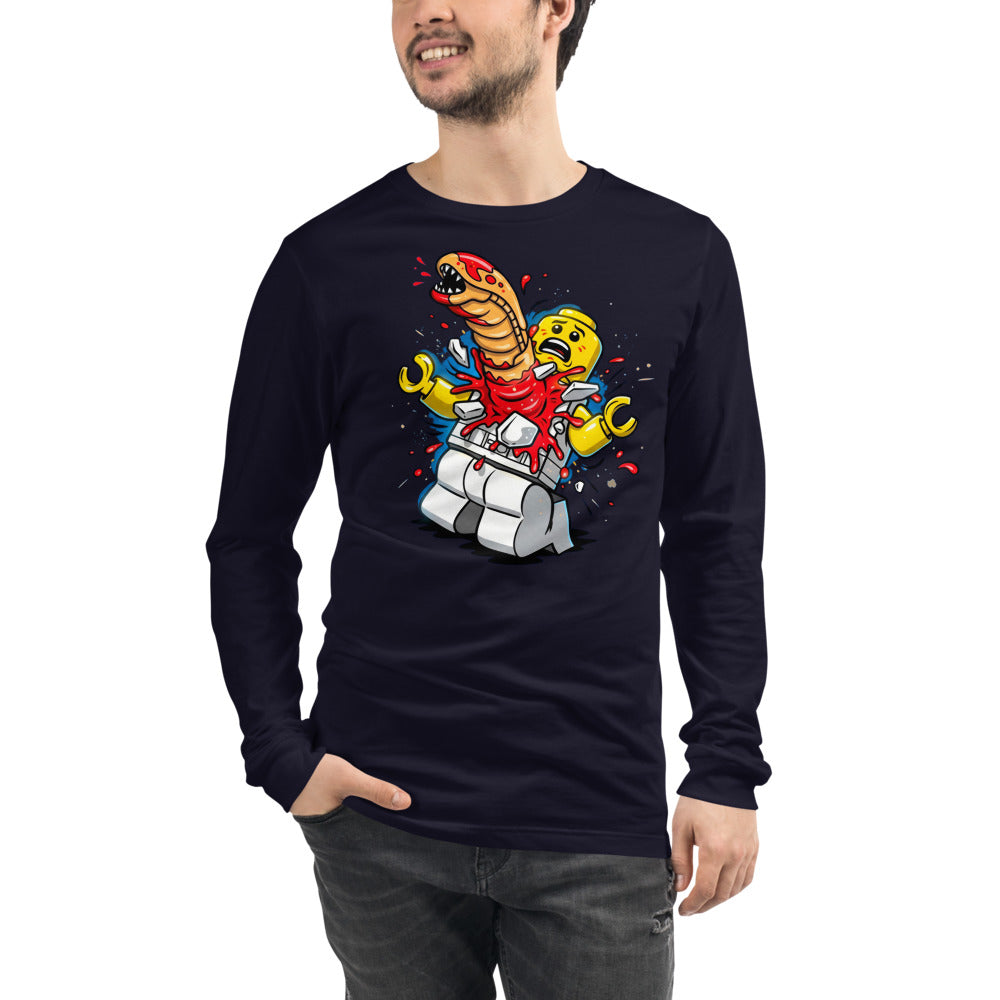 Manga larga Alien Brick Astronaut Surprise - Modelo masculino