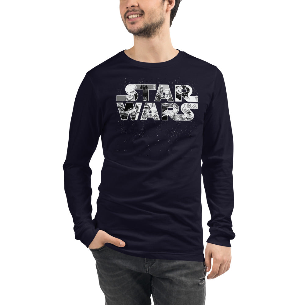 Manga larga Anime Star Wars - Modelo masculino