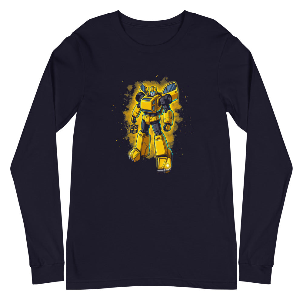 Manga larga Bumblebee Autobot Yellow Glow Dust Cloud - Plano