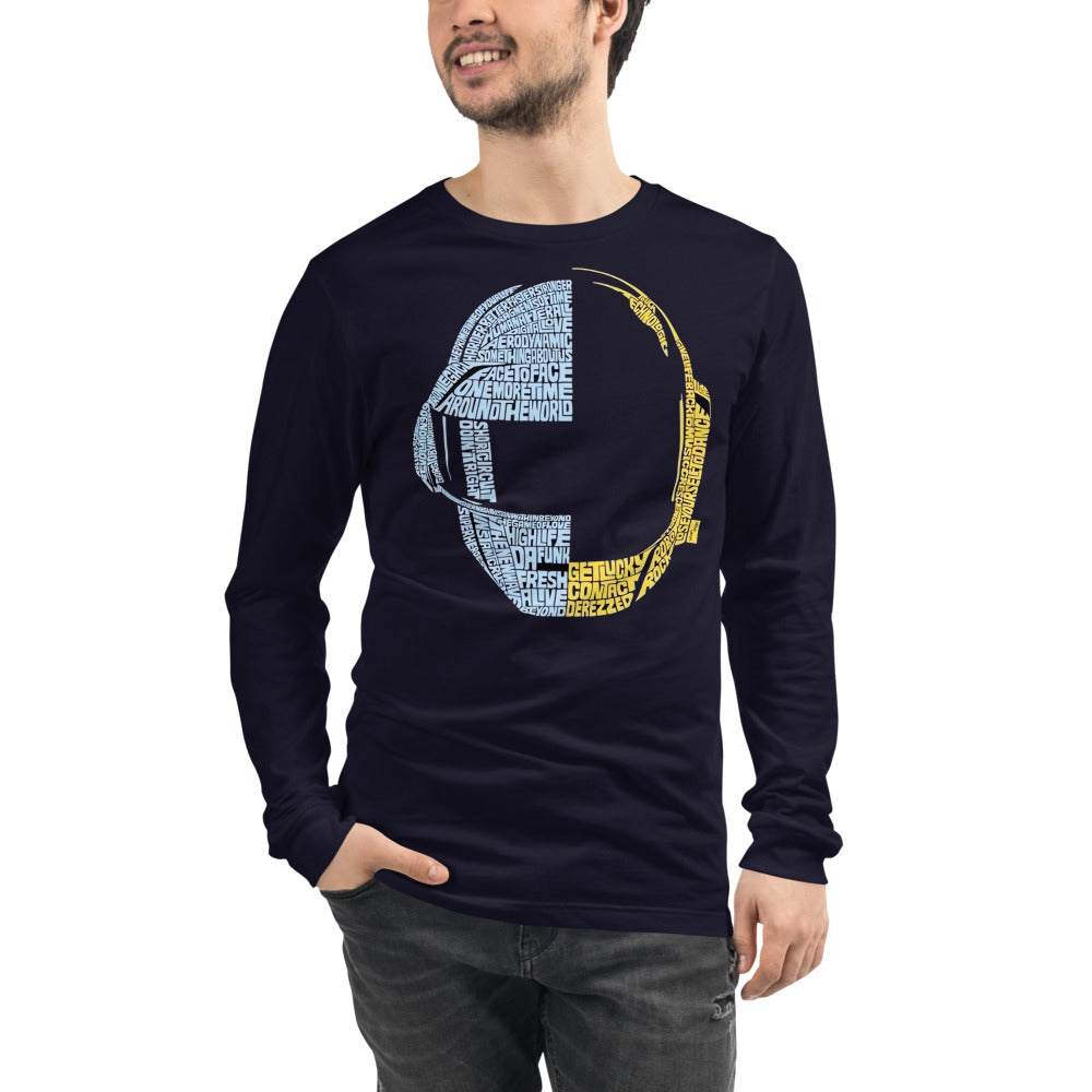 Manga larga Daft Punk - Modelo masculino