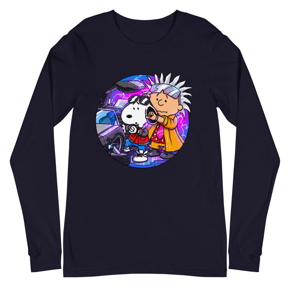 Manga larga Snoopy Marty Charlie Brown Doc DeLorean - Plano