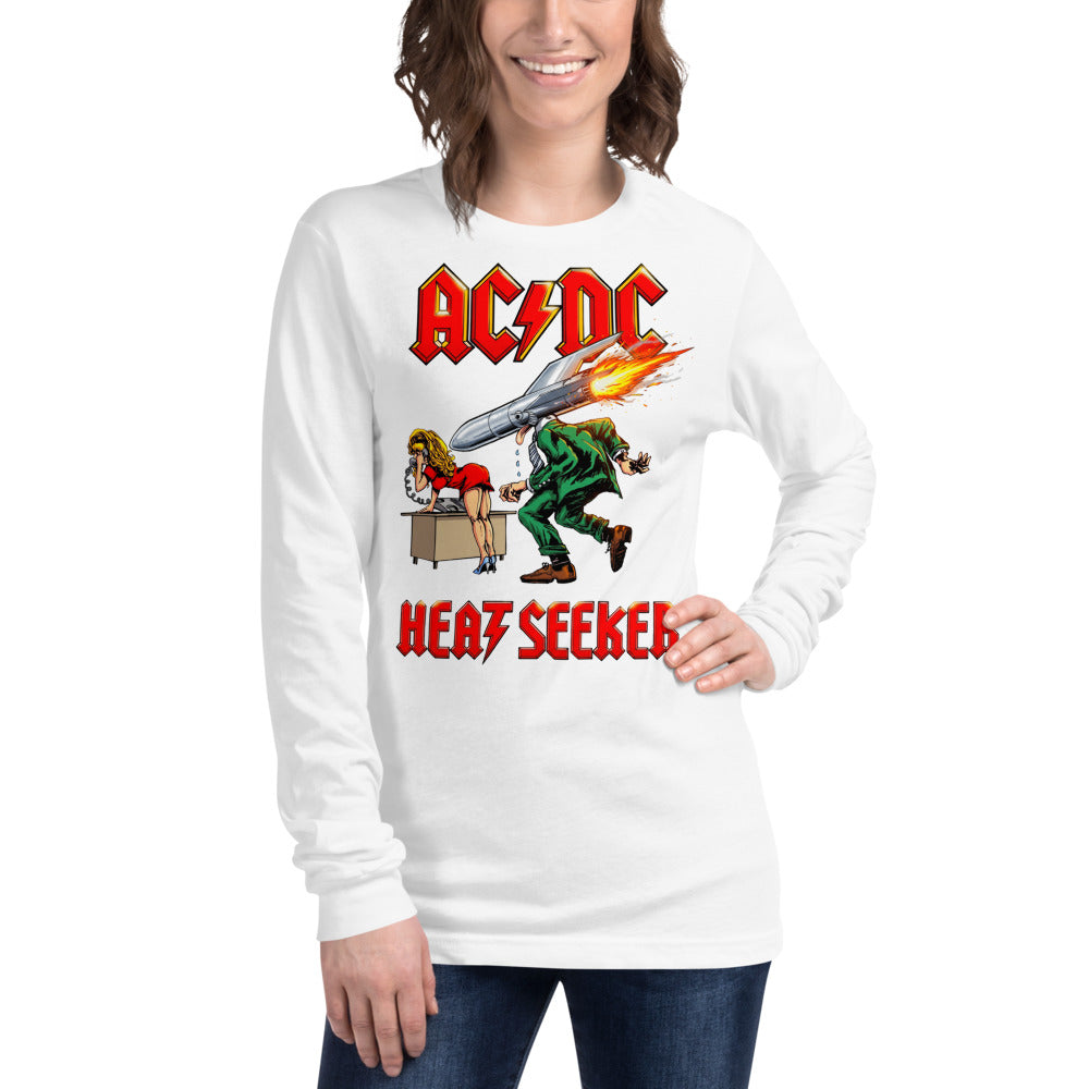 Manga larga ACDC Heat Seeker Missile - Modelo femenina