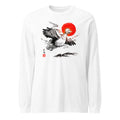 Manga larga Big Bird Ink Wash Flying Red Sun - Frente