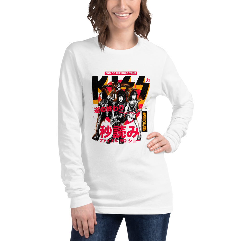 Manga larga KISS End Of The Road Tour Kanji - Modelo femenina