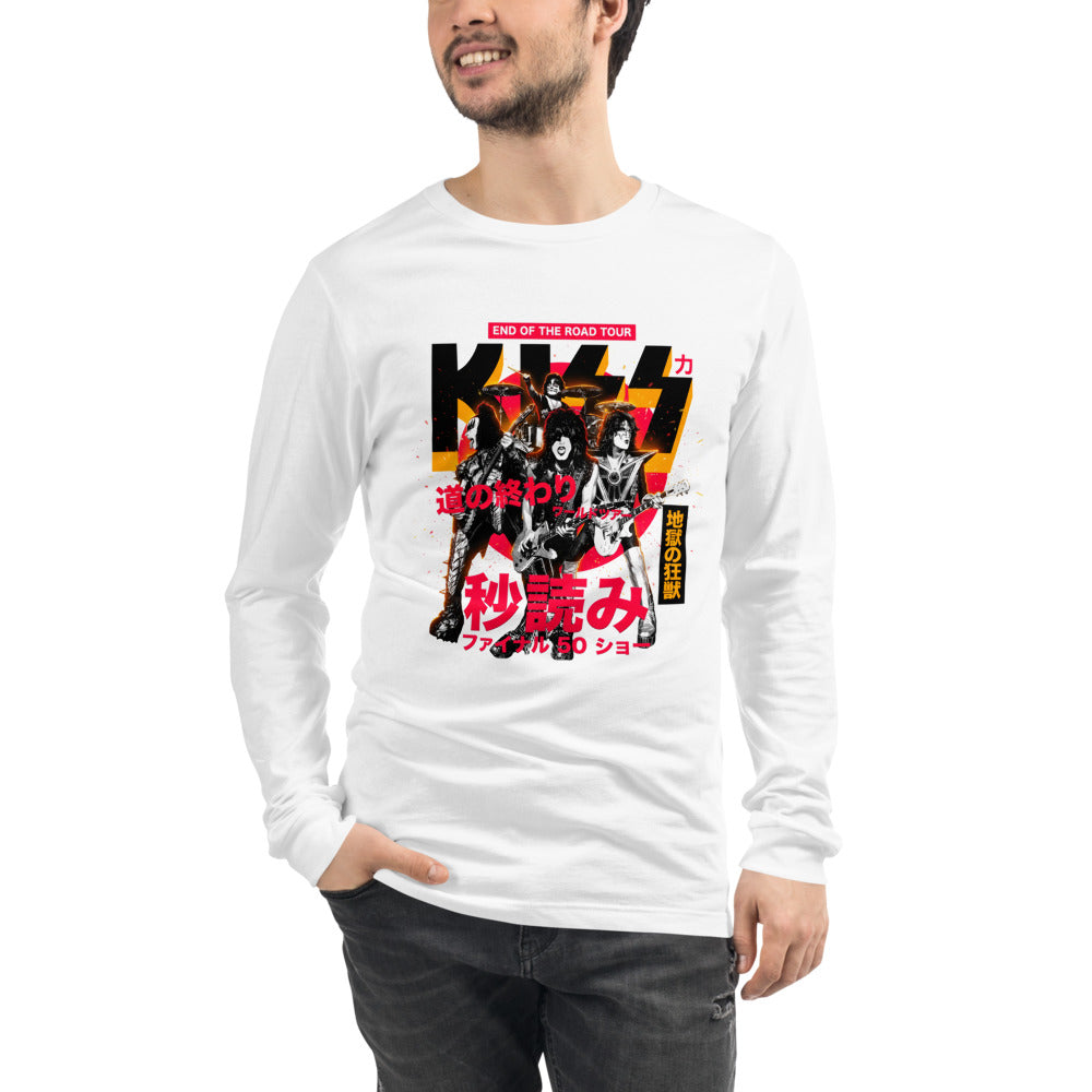 Manga larga KISS End Of The Road Tour Kanji - Modelo masculino