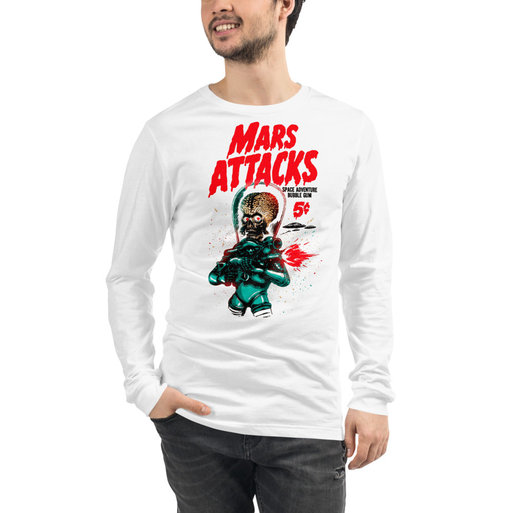 Manga larga Mars Attacks Space Adventure Bubble Gum - Modelo masculino