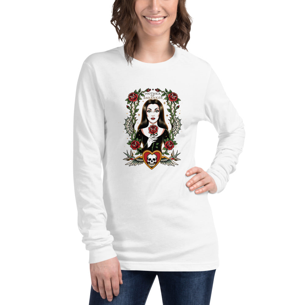 Manga larga Mother Of Darkness Gothic Woman Skull Heart - Modelo femenina
