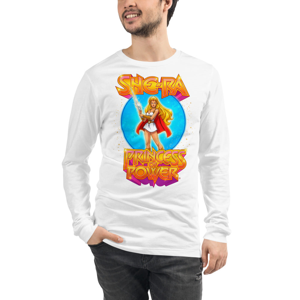 Manga larga She-Ra Princess Of Power Starry Blue Circle - Modelo masculino