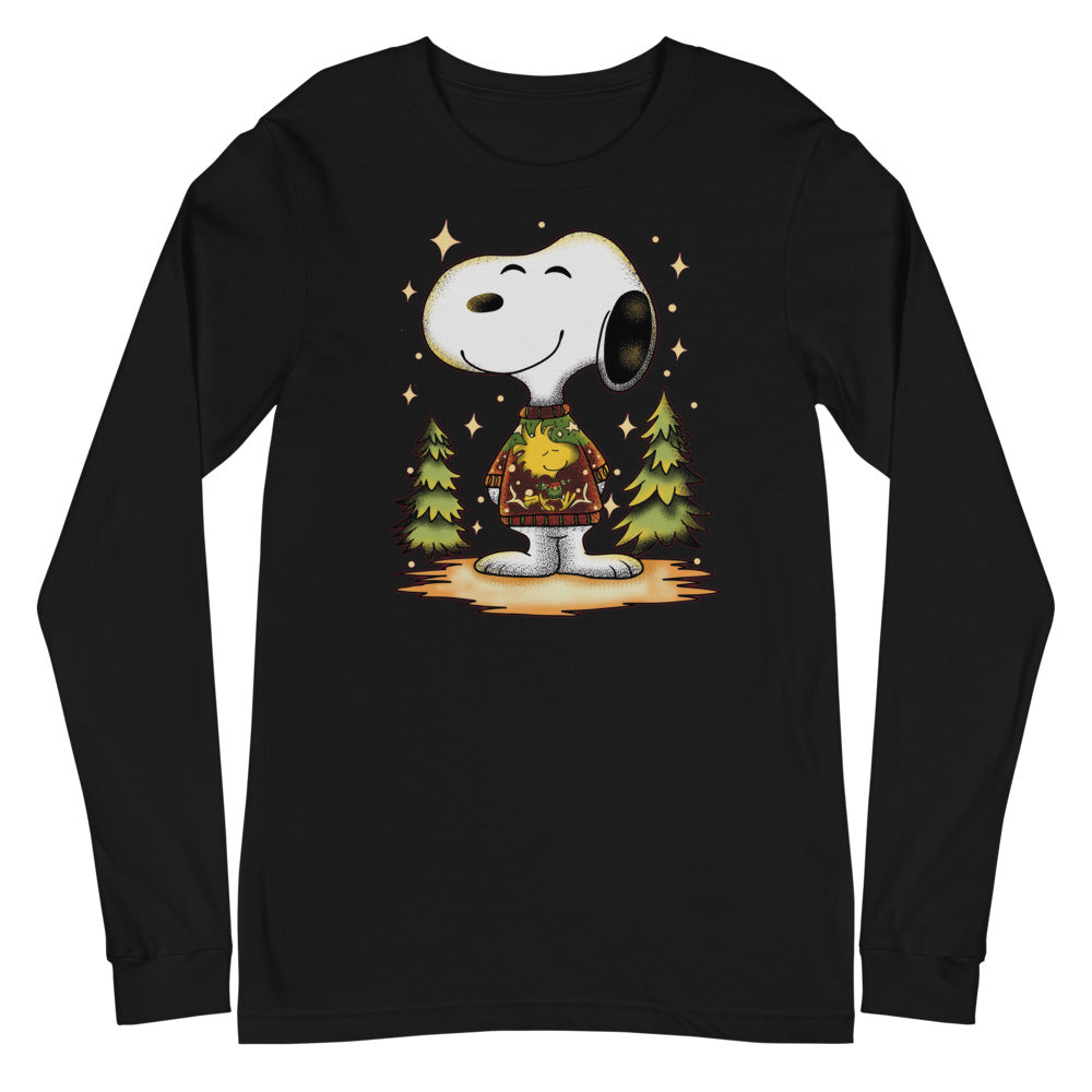 Manga larga Beagle de Navidad - Plano