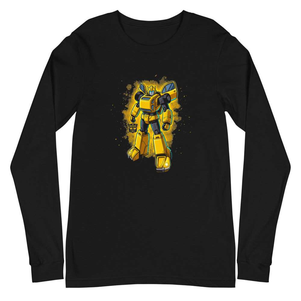 Manga larga Bumblebee Autobot Yellow Glow Dust Cloud - Plano