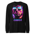 Manga larga Cobra Neon Sunglasses Synthwave - Frente