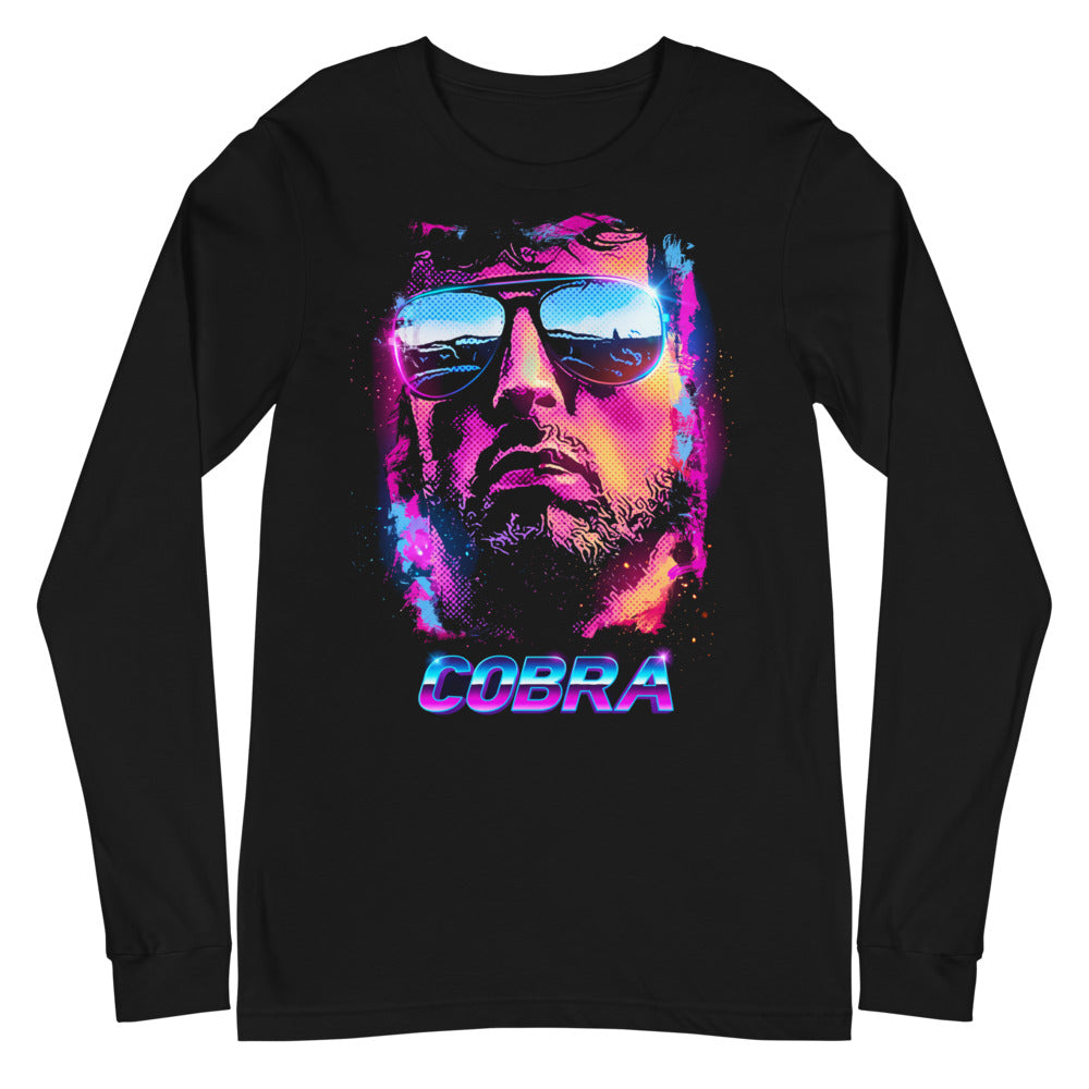 Manga larga Cobra Neon Sunglasses Synthwave - Plano