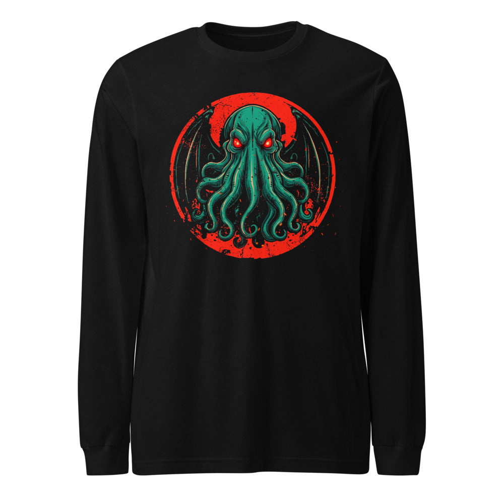 Manga larga Cthulhu Red Eyes Bat Wings - Frente
