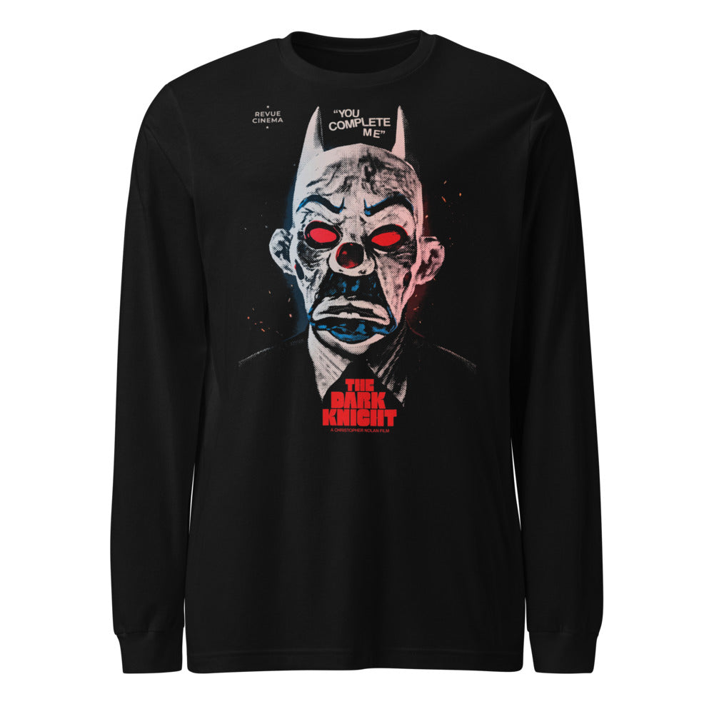 Manga larga Dark Knight Joker Clown Mask - Frente