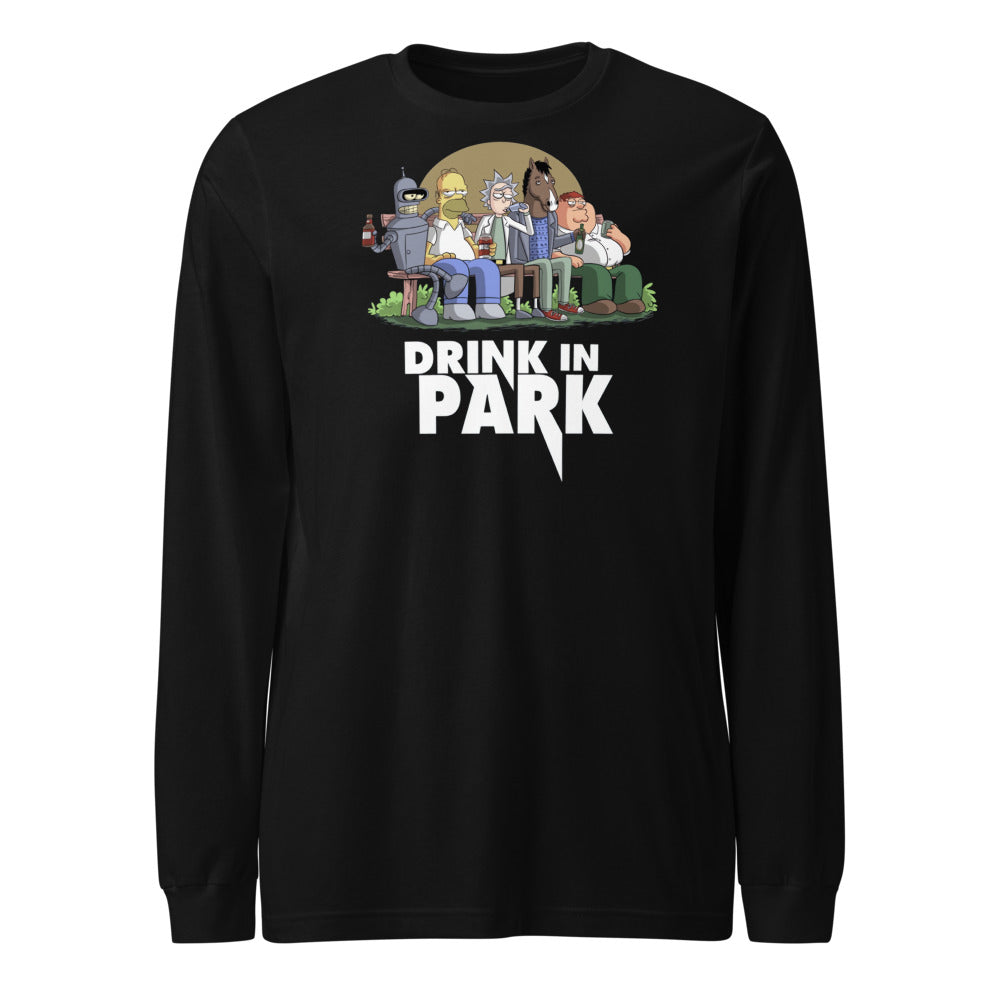 Manga larga Drink in Park - Frente