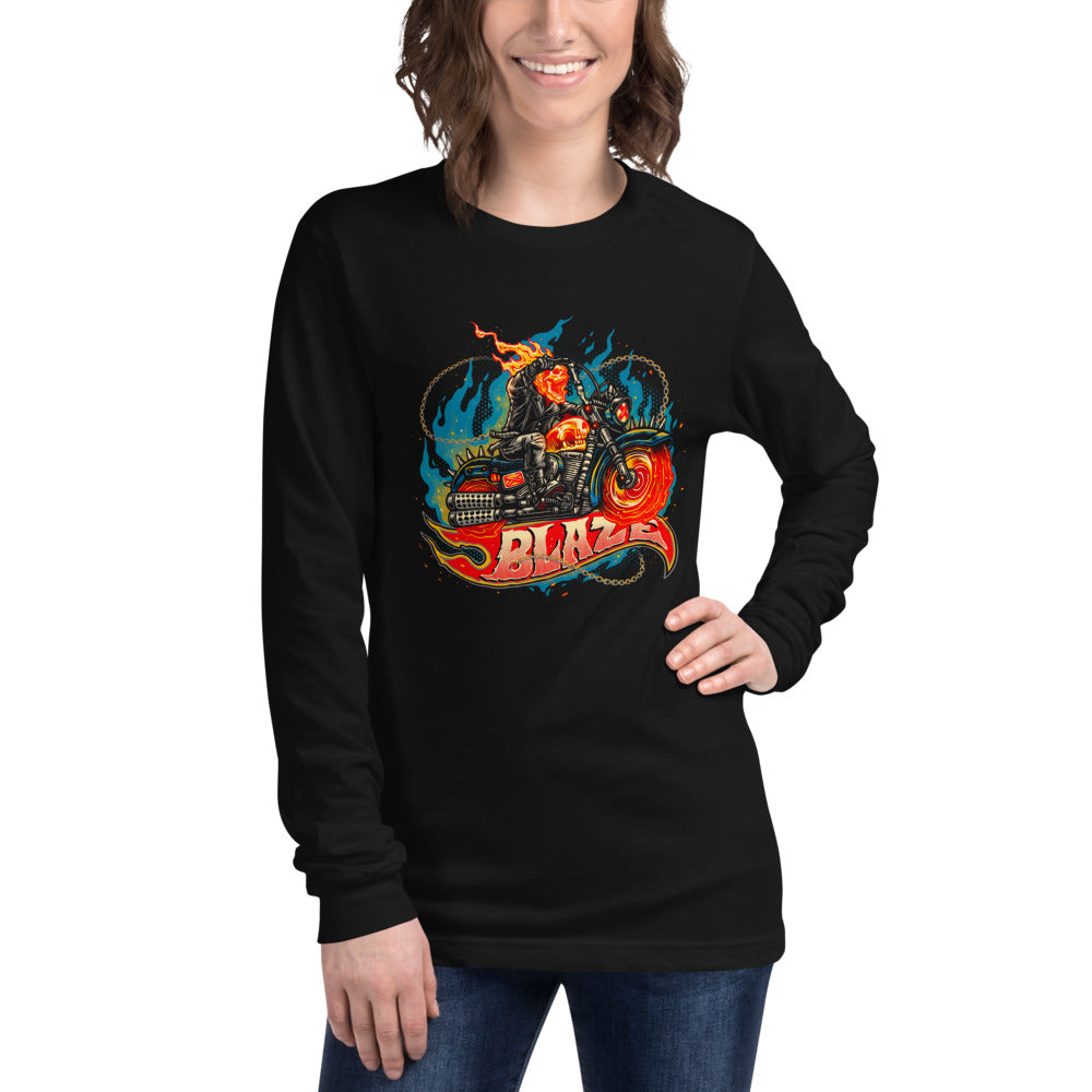 Manga larga Ghost Rider Blaze Spiked Chopper - Modelo femenina