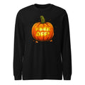Manga larga Glowing Jack O Lantern Halloween Humor - Frente