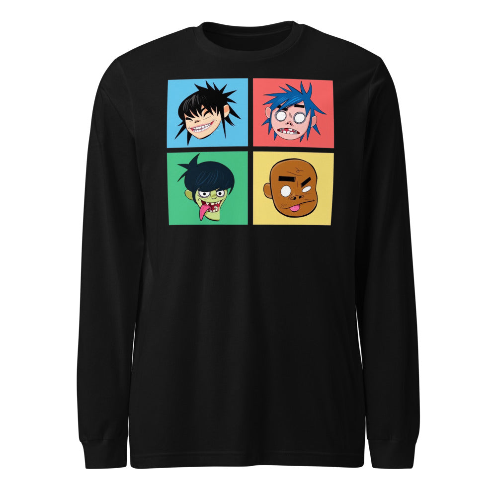 Manga larga Gorillaz Pop Art - Frente