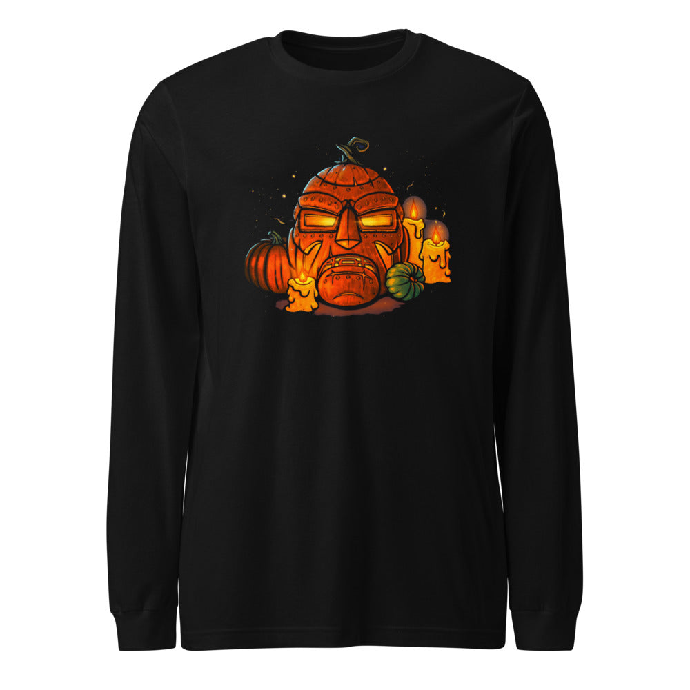 Manga larga Iron Mask Jack O Lantern Candles - Frente