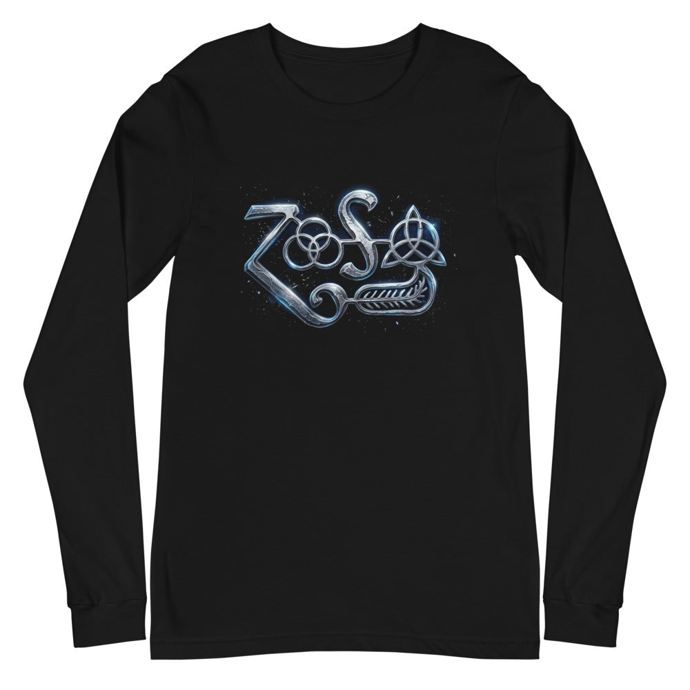 Manga larga Led Zeppelin Zoso Chrome Symbol - Plano