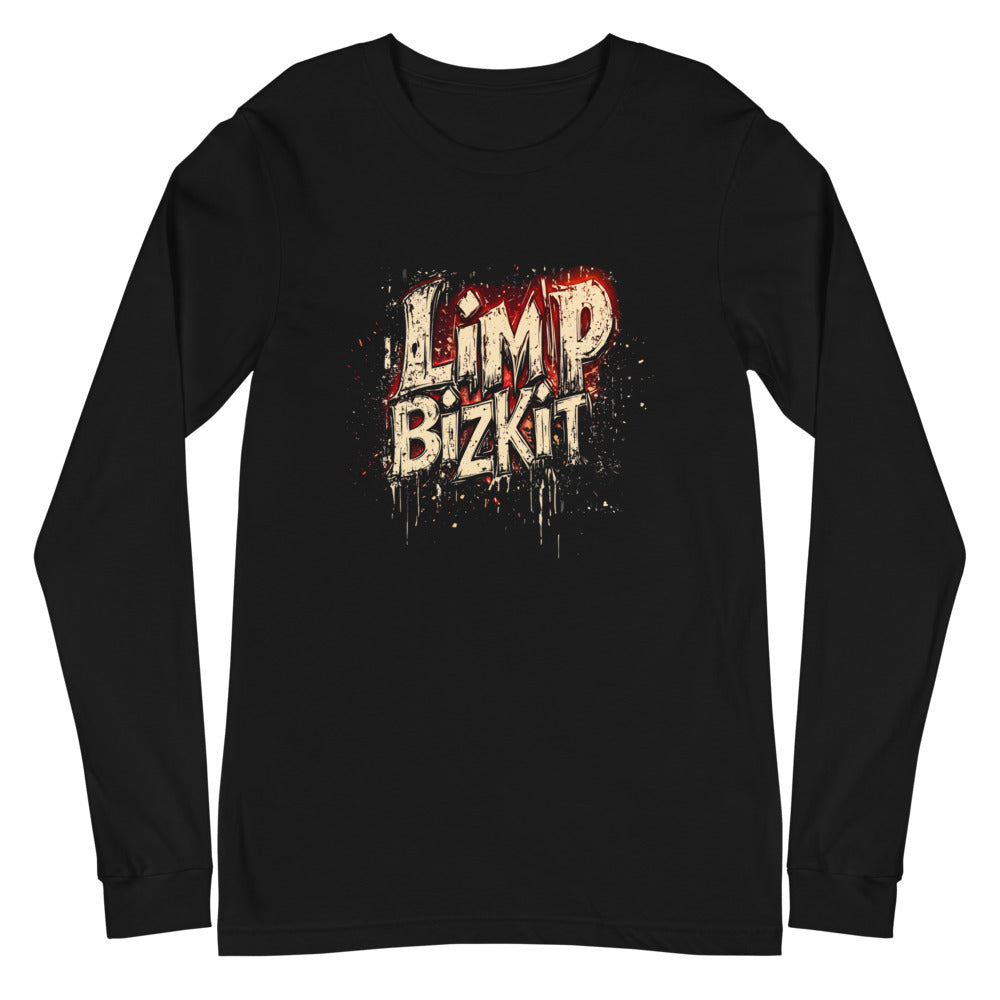 Manga larga Limp Bizkit Grunge Drip Red Glow - Plano
