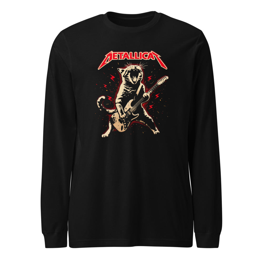 Manga larga Metallicat Screaming Cat Electric Guitar - Frente