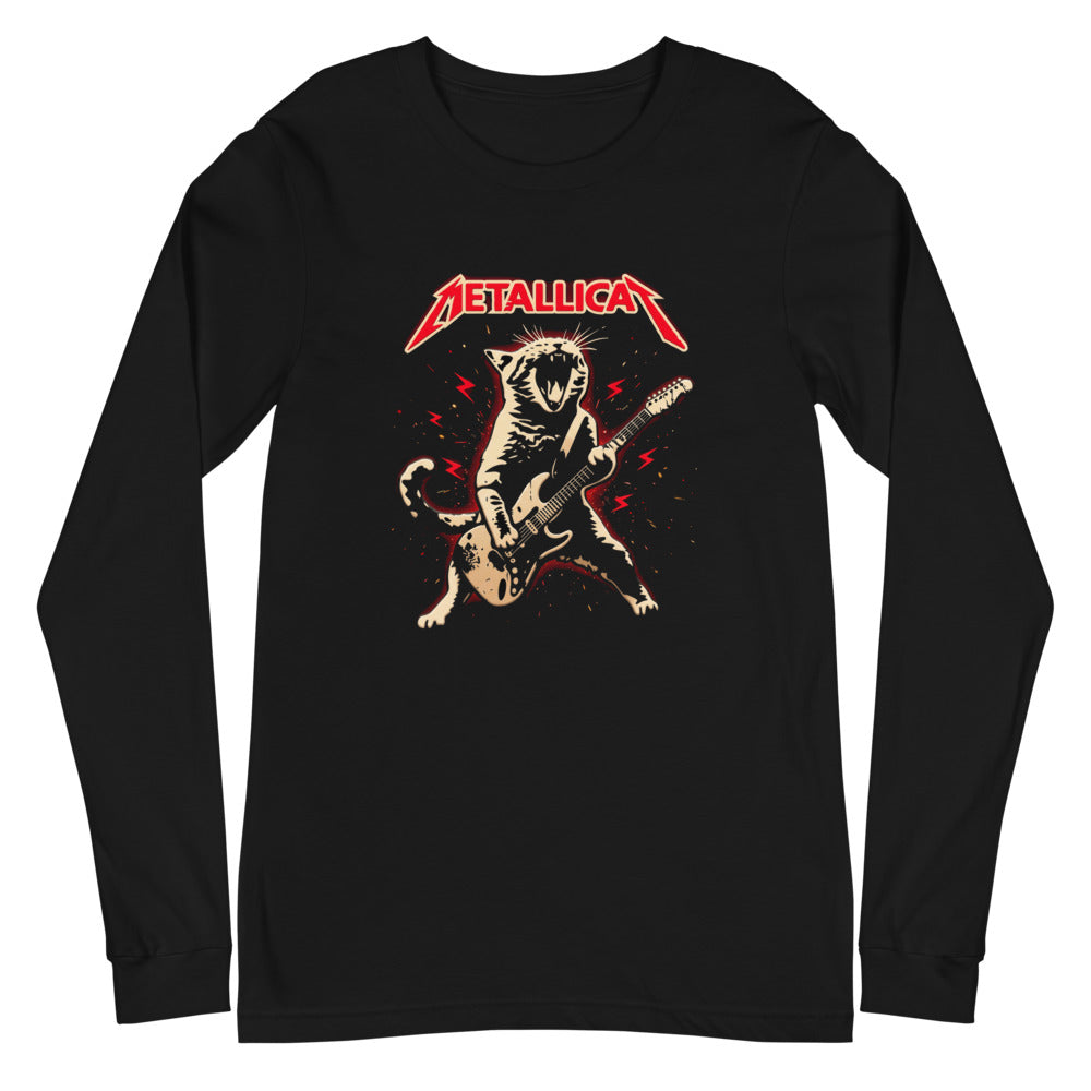 Manga larga Metallicat Screaming Cat Electric Guitar - Plano
