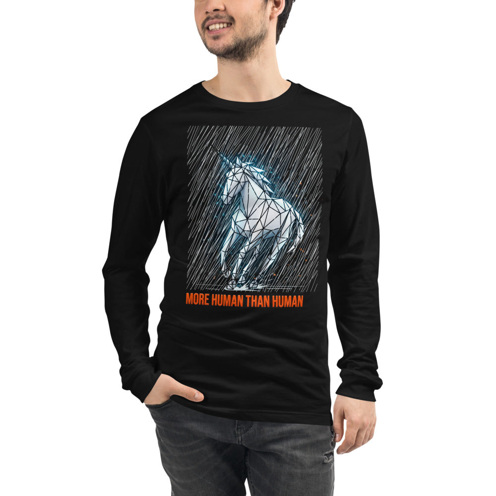 Manga larga More Human Than Human Geometric Unicorn - Modelo masculino