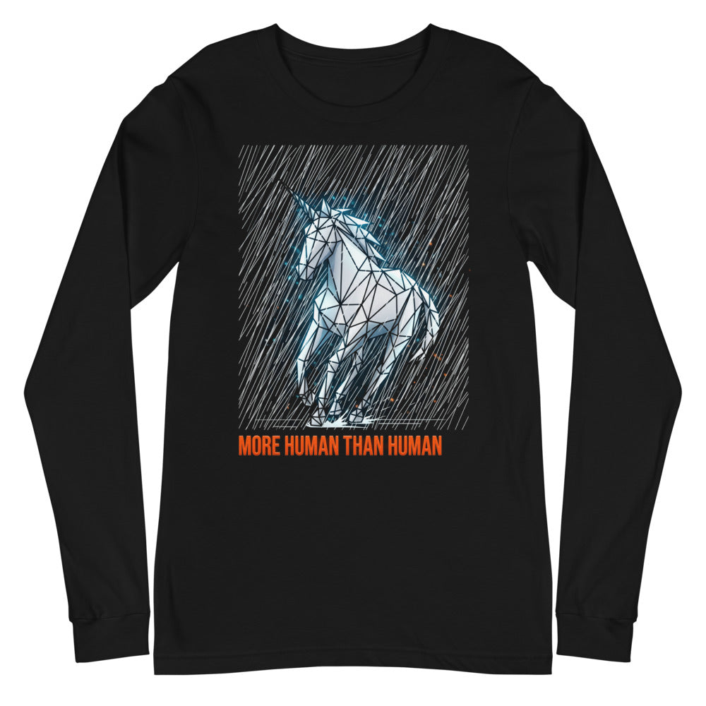 Manga larga More Human Than Human Geometric Unicorn - Plano