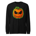 Manga larga Neon Green Skull Jack O Lantern - Frente