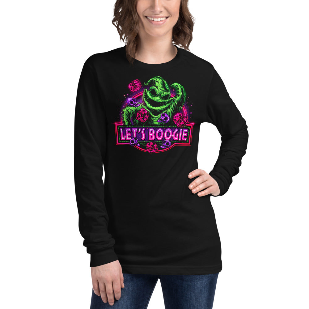 Manga larga Oogie Boogie Lets Boogie Neon Dice - Modelo femenina