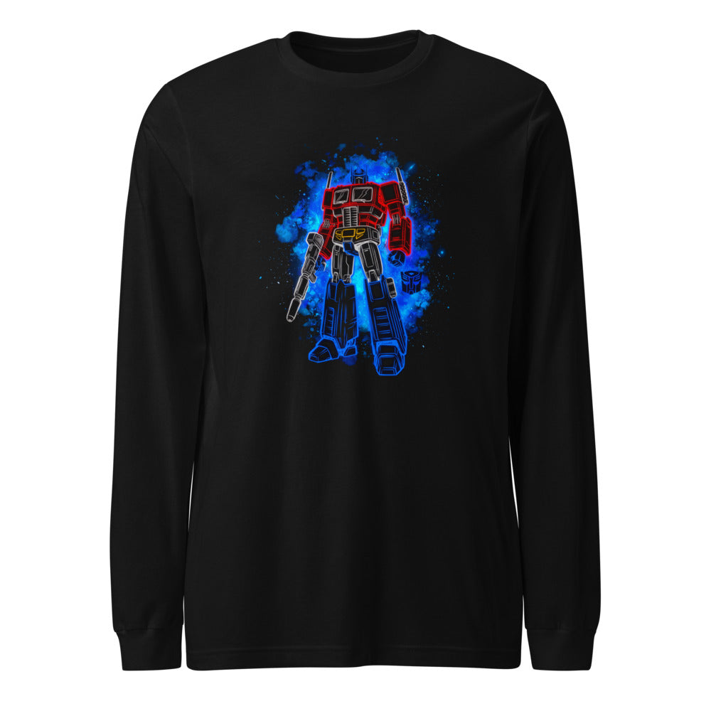 Manga larga Optimus Prime Neon Outline Nebula - Frente