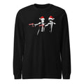 Manga larga Pulp Fiction Santa Hats Candy Canes - Frente