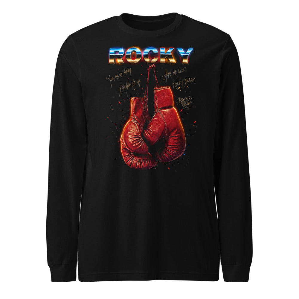 Manga larga Rocky Balboa Hard As Life Boxing Gloves - Frente